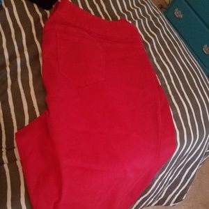 Torrid red jeggings
